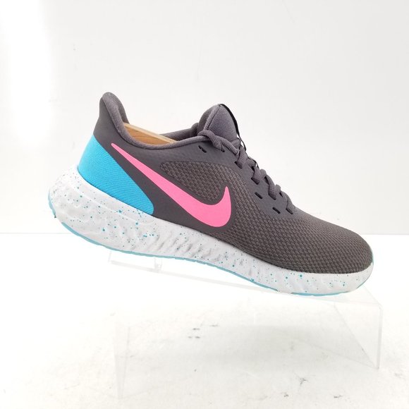 Nike Revolution 5 Shoes Womens 8 Gray Blue Athletic Running Walking Lace Up - Picture 6 of 11